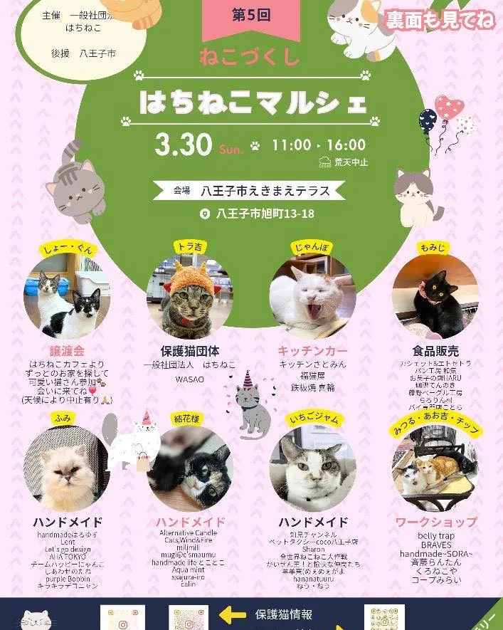 ペットタクシーココタク八王子店は、はちねこマルシェに出店しま...